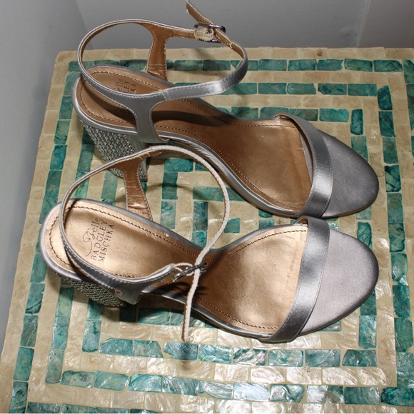 Belle Badgley Mischka | Silver Women's Heels - Picture 6 of 6